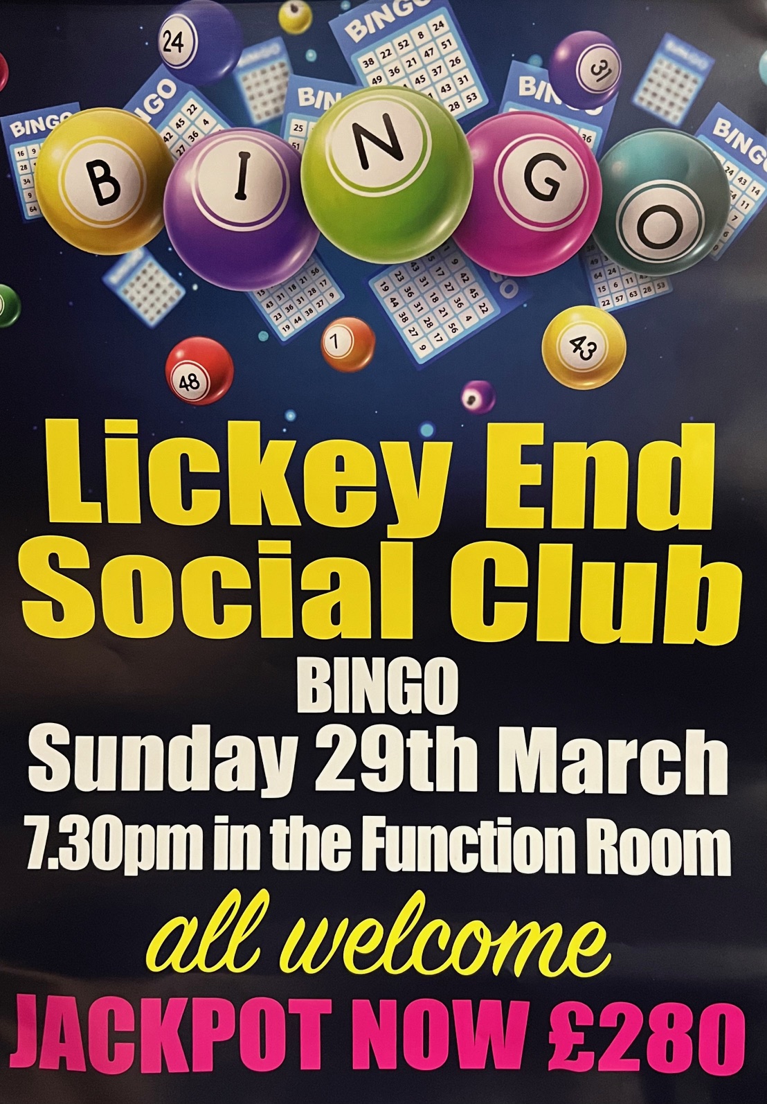 Bingo 29th March